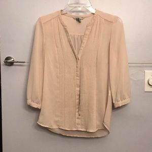 H&M Cream button up blouse